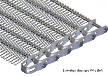 Comando a catena stile u del trasportatore del cavo di spirale della cinghia della rete metallica dell'acciaio inossidabile 316